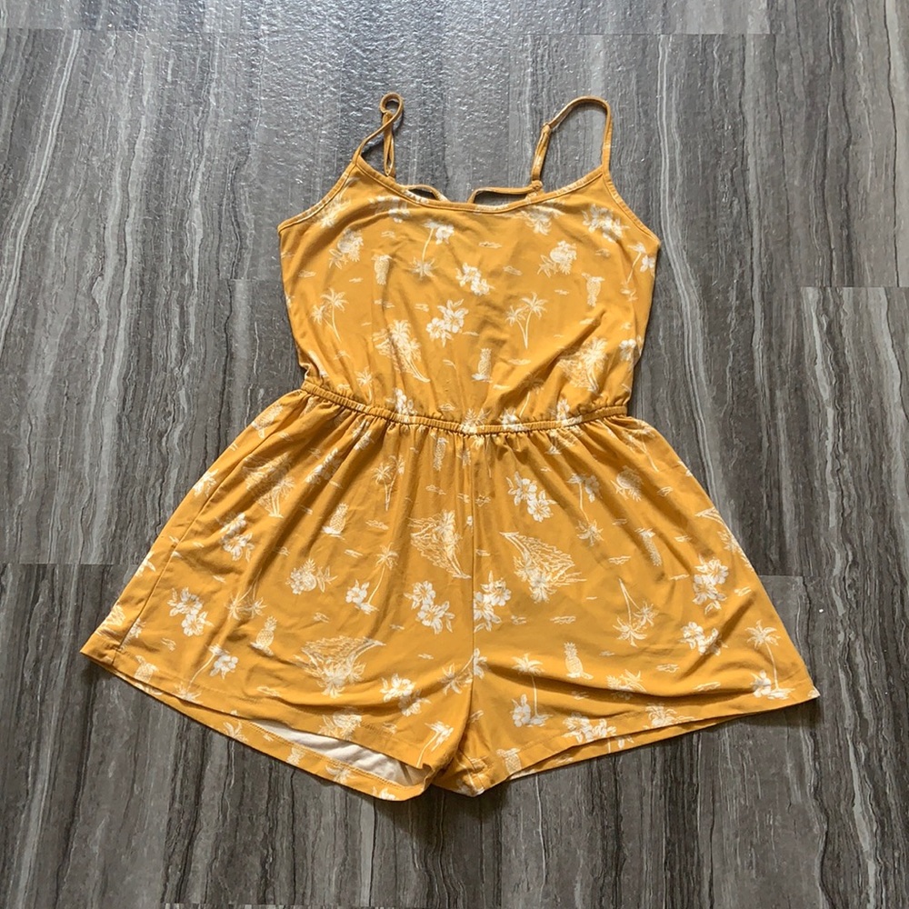Yellow Floral Romper